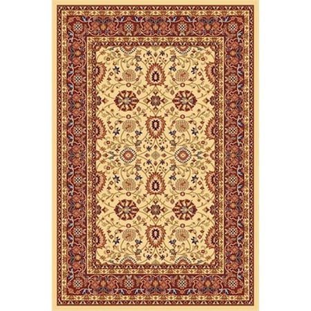 Dynamic Rugs Yazd 7.10 x 10.10 2803-130 Rug - Cream-Red YA9122803130
